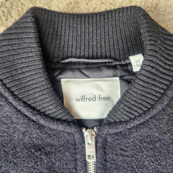 NWOT Wilfred Free 100% Merino Wool Stable Jacket Bomber--RUNS BIG Aritzia - Picture 3 of 16